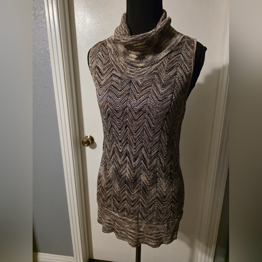 Inc International Size L Pullover Cowl Neck Knit Top